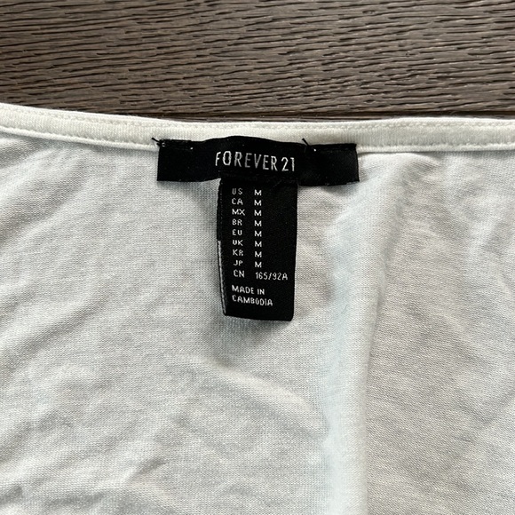 Forever 21 V-Neck Cinched Crop Top - Picture 3 of 4